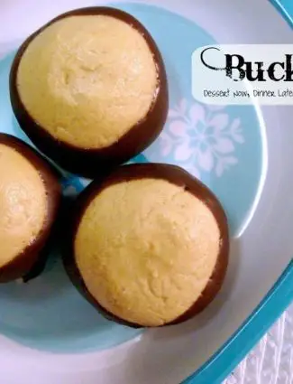 Chocolate Peanut Butter Buckeyes are the perfect holiday treat!