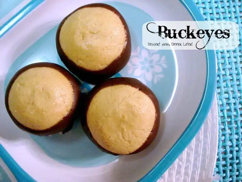 Chocolate Peanut Butter Buckeyes are the perfect holiday treat!