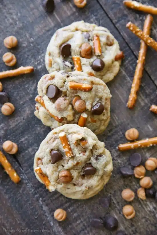 Pretzel Caramel Chip Cookies — Mommy's Kitchen