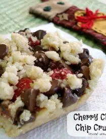 Cherry Chocolate Chip Crumb Bars are a unique and delicious treat!