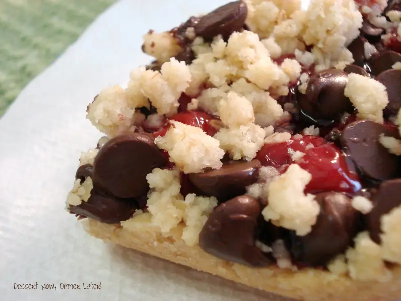 Cherry Chocolate Chip Crumb Bars are a unique and delicious treat! 