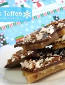 Classic English Toffee makes a great holiday neighbor gift!