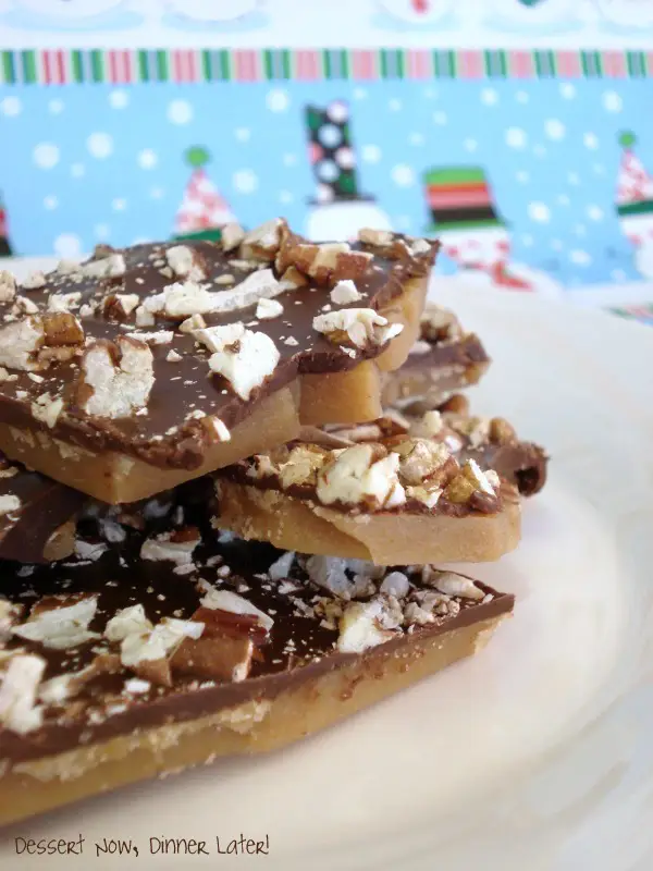Classic English Toffee makes a great holiday neighbor gift!