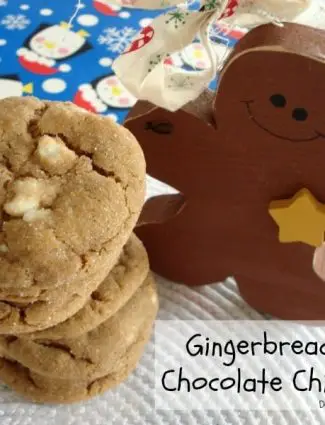 Gingerbread White Chocolate Chip Softies are tender and chewy with molasses and spices for the perfect holiday cookie!