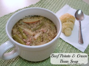 Beef Potato and Green Bean Soup