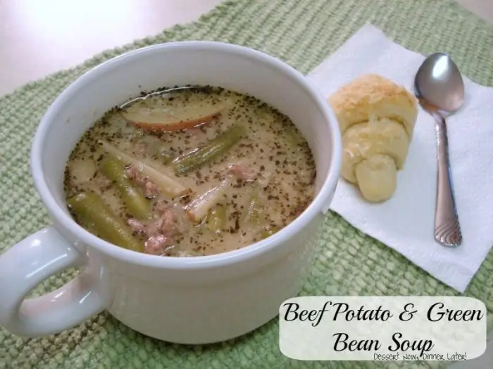 Beef Potato and Green Bean Soup