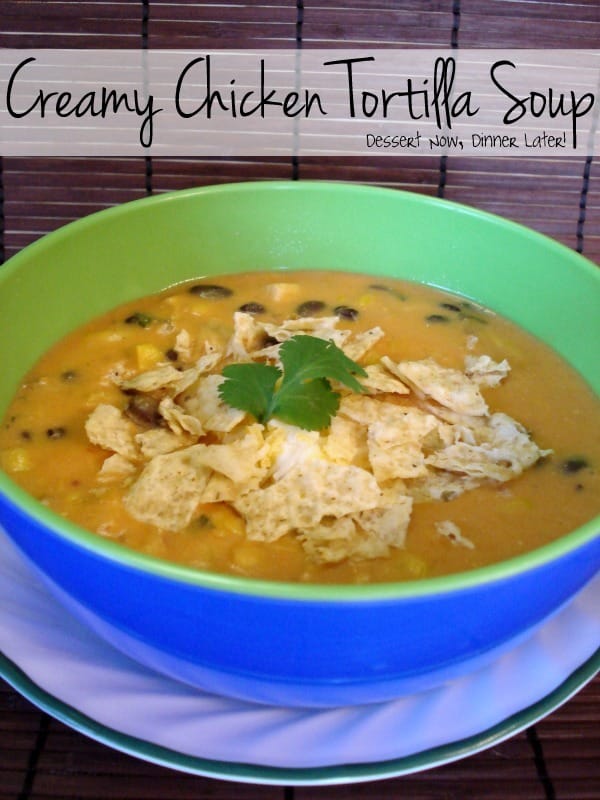 Creamy Chicken Tortilla Soup