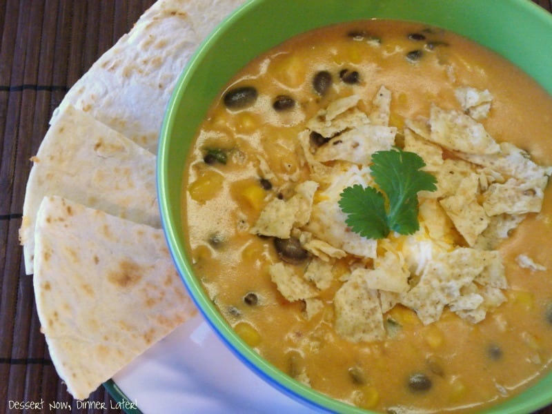 Creamy Chicken Tortilla Soup