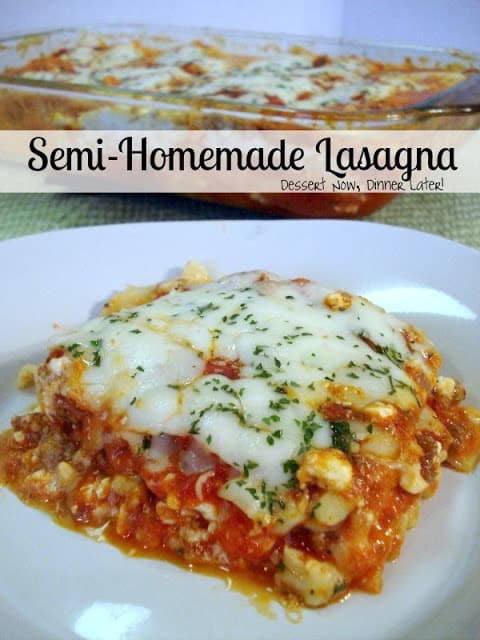 Semi-Homemade Lasagna