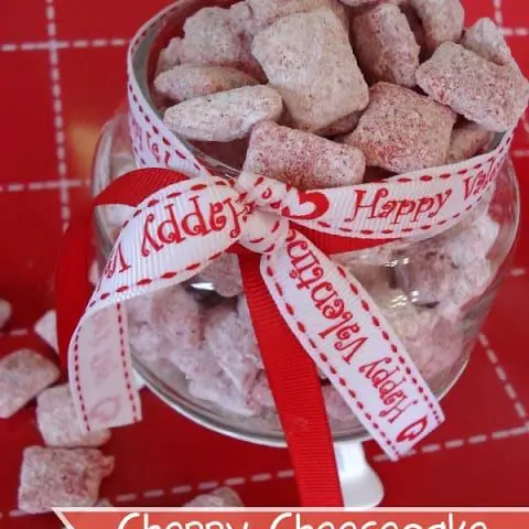 Cherry Cheesecake Muddy Buddies