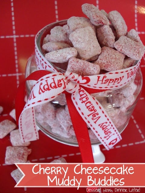 Cherry Cheesecake Muddy Buddies