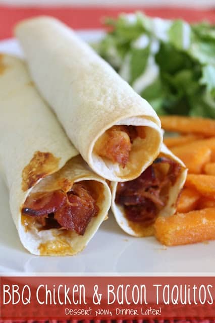 BBQ Chicken & Bacon Taquitos