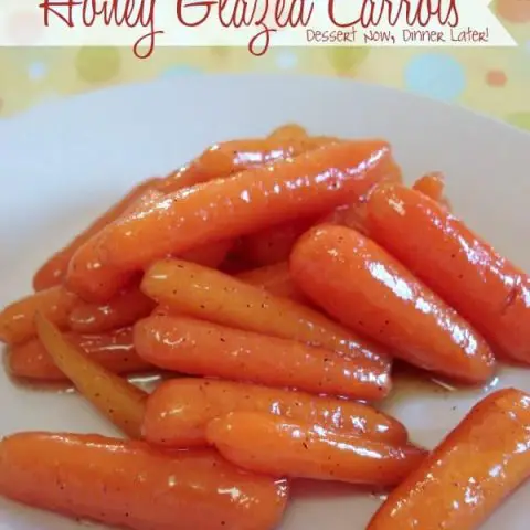 Honey Glazed Carrots from DessertNowDinnerLater.com