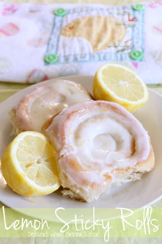 Lemon Sticky Rolls