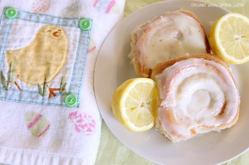 Lemon Sticky Rolls