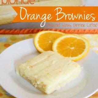 Blonde Orange Brownies