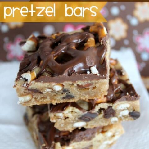 Peanut Butter Chocolate Chip Pretzel Bars