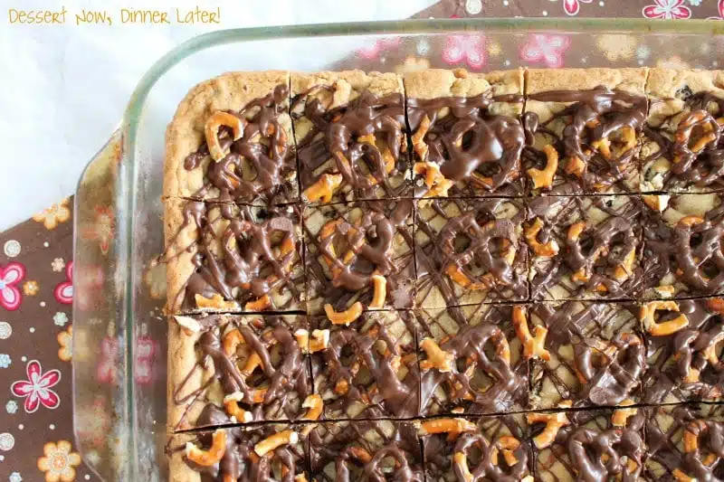 Peanut Butter Chocolate Chip Pretzel Bars