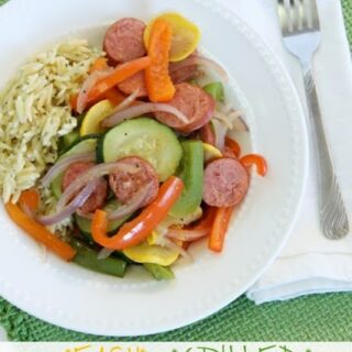 Easy Grilled Summer Vegetables & Sausage