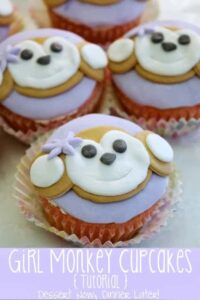 Girl Monkey Cupcakes Tutorial