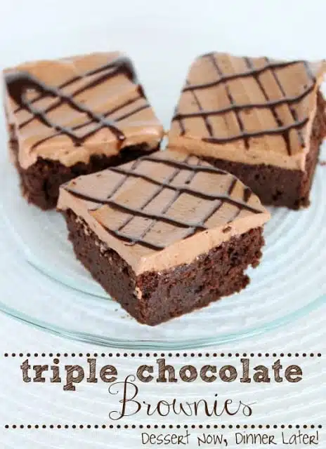 Triple Chocolate Brownies