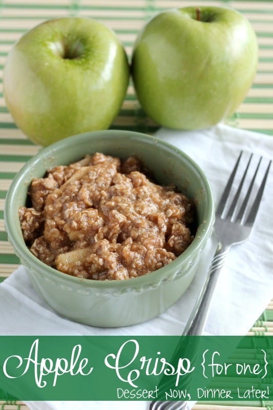 Apple Crisp For One + Video