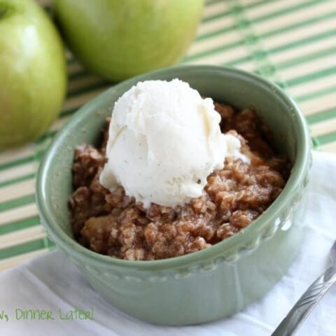 Apple Crisp For One