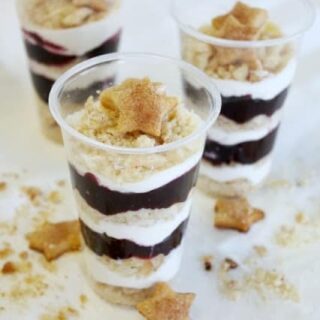 Blueberries & Cream Pie Parfaits