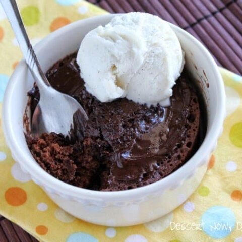 Single Serving Chocolate Cake