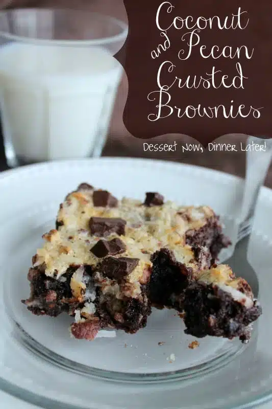 Coconut & Pecan Crusted Brownies1