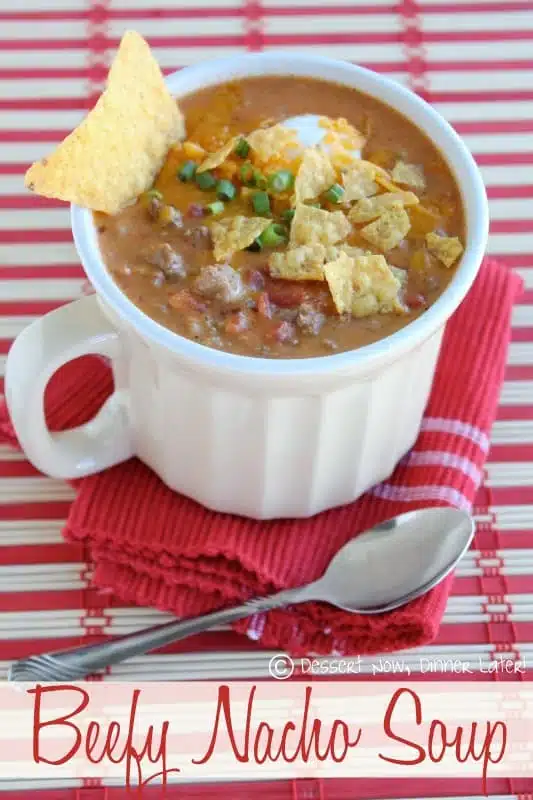 Beefy Nacho Soup