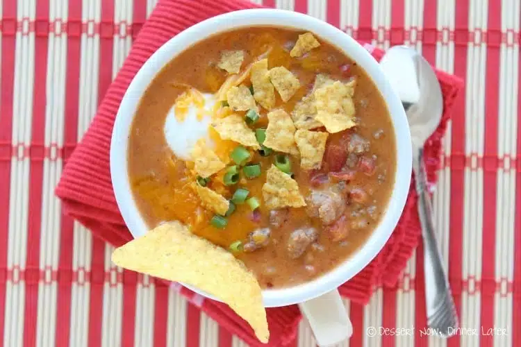 Beefy Nacho Soup