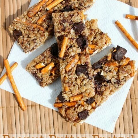 Peanut Butter Pretzel Granola Bars