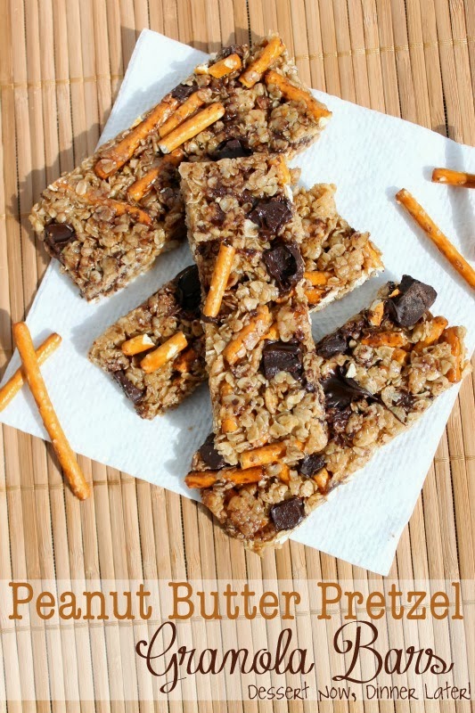 Peanut Butter Pretzel Granola Bars