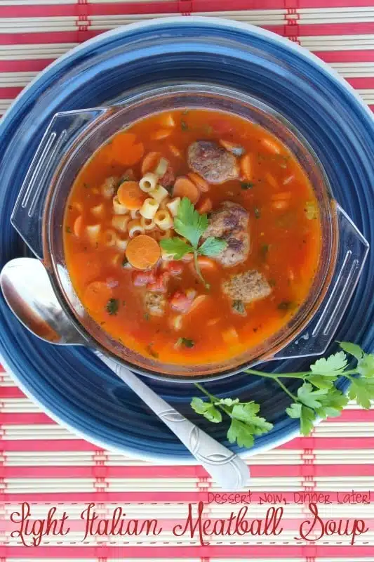  Light Italian Meatball Soup