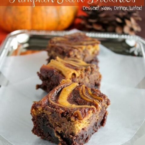 Pumpkin Swirl Brownies