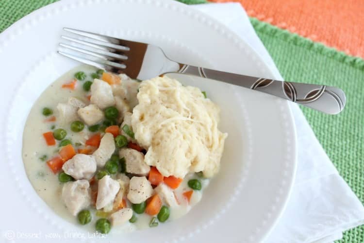 Skillet Chicken & Dumplings - Dessert Now, Dinner Later!