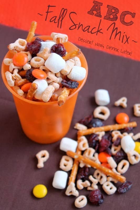 ABC Fall Snack Mix | Dessert Now Dinner Later