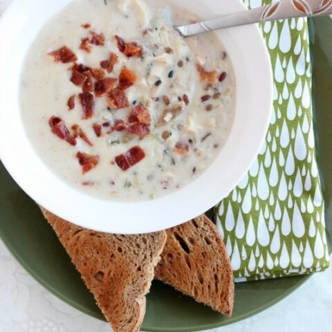 Chicken & Bacon Wild Rice Soup