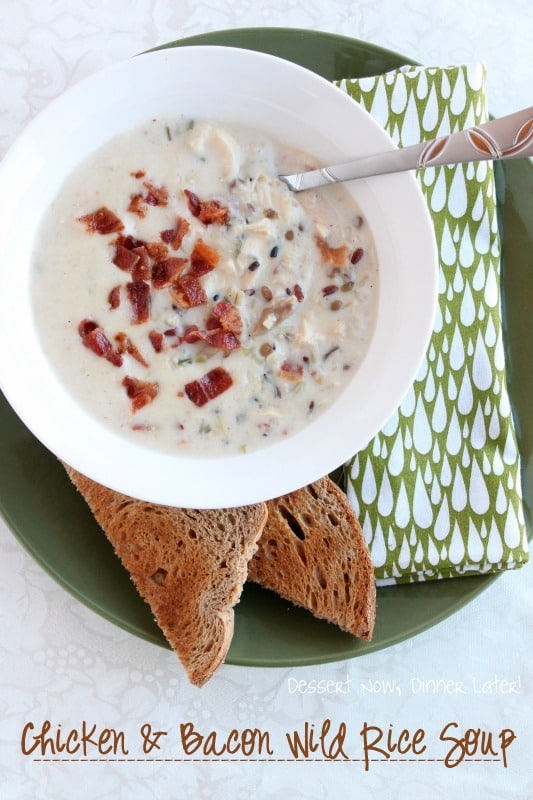 Chicken & Bacon Wild Rice Soup