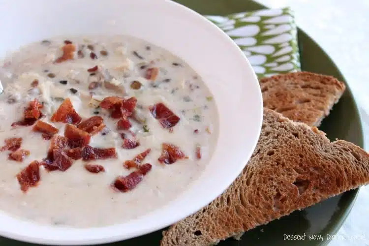 Chicken & Bacon Wild Rice Soup