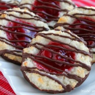 Chocolate Cherry Coconutty Macaroons