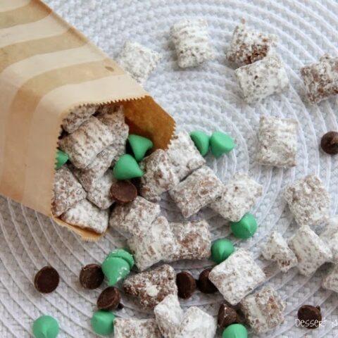 Mint Truffle Muddy Buddies