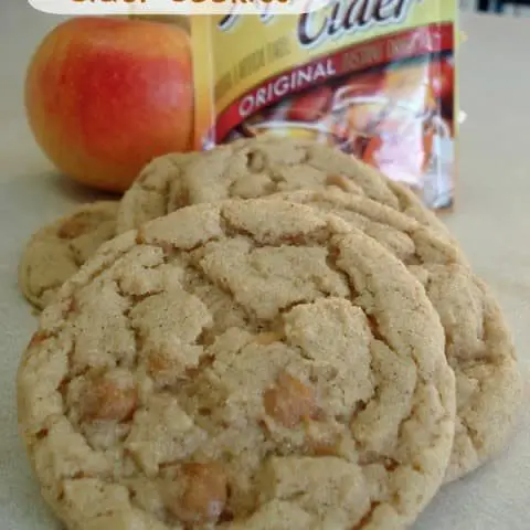 Caramel Apple Cider Cookies