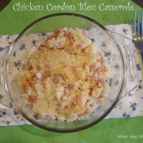 Chicken Cordon Bleu Casserole