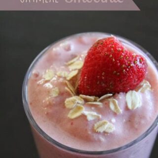 Strawberry Banana Oatmeal Smoothie