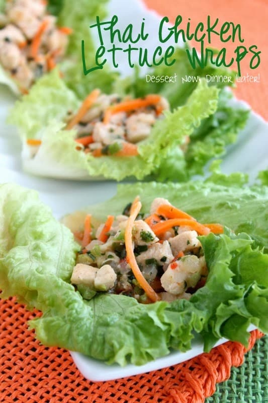 Thai Chicken Lettuce Wraps