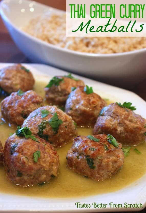 Thai Green Curry Meatballs