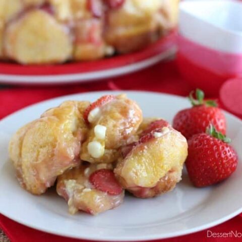 Vanilla Strawberry Monkey Bread