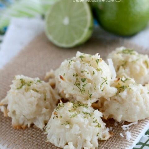 Coconut Key Lime Macaroons